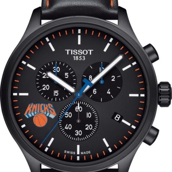 Authentic TISSOT 1853 45mm NBA leather perforated strap - Picture 5 of 14